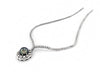 Vintage Platinum & Gold Diamond Necklace with Pearl