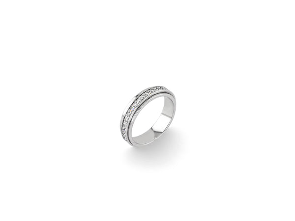 White Gold Piaget Possession Ring with Diamond