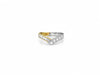 Two Tone Gold Ring with Diamond