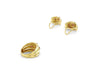 Set Yellow Gold Ring & Earrings with Ruby