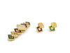 Set Earrings & Brooch with Diamond, Emerald & Ruby