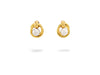Yellow Gold Earrings with Pearl