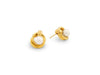 Yellow Gold Earrings with Pearl