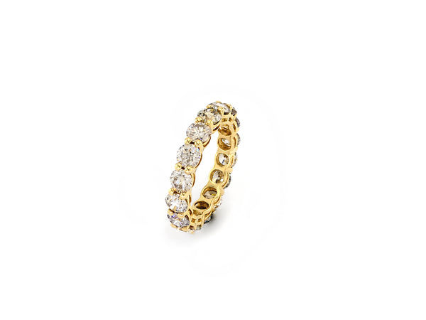 Yellow Gold Alliance Ring with Diamond