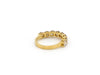 Yellow Gold Half Alliance Ring with Diamond