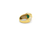 Yellow Gold ring with Emerlad & Diamond