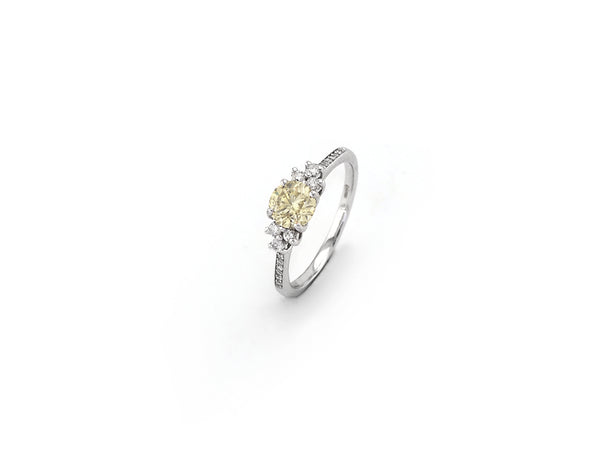 Fancy Yellow Diamond Solitaire Ring