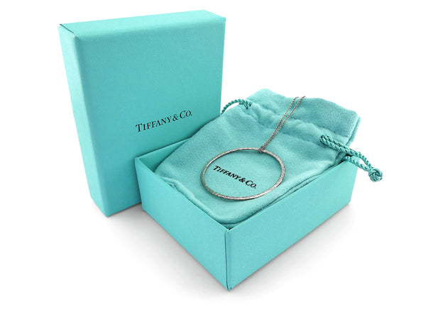 Silver Tiffany & Co. Pendant with Necklace
