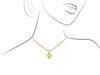 Yellow Gold Pendant with Diamond on Chain
