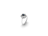 Vintage White Gold Ring with Sapphire and Diamond