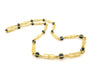 Yellow Gold Vintage Necklace with Sodalite