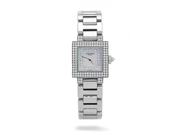 White Gold Chaumet Watch with Diamond