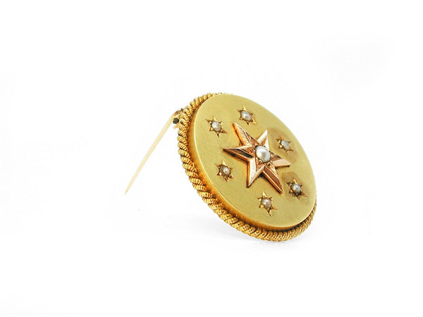 Antique Brooch with Pearls