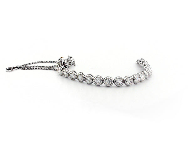 Single Line Bracelet with Diamond