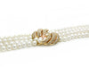 Pearl Necklace & Bracelet with Gold & Diamond