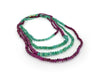Necklace/Bracelet with Emerald & Ruby Pearls