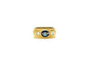 Ring Yellow Gold with Diamond & Sapphire