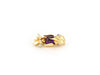 Gold Brooch with Amethyst, Ruby and Diamond