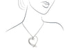 Diamond Heart Shaped Pendant on Chain
