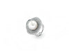 White Gold Ring with South Sea Pearl & Diamond