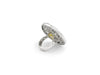 Ring with Yellow and White Diamond