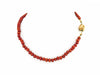 Vintage Coral Necklace with Gold Lock