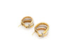 Yellow, Rose and White Gold Earrings with Diamond