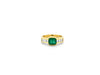 Yellow Gold Ring with Emerald and Diamond