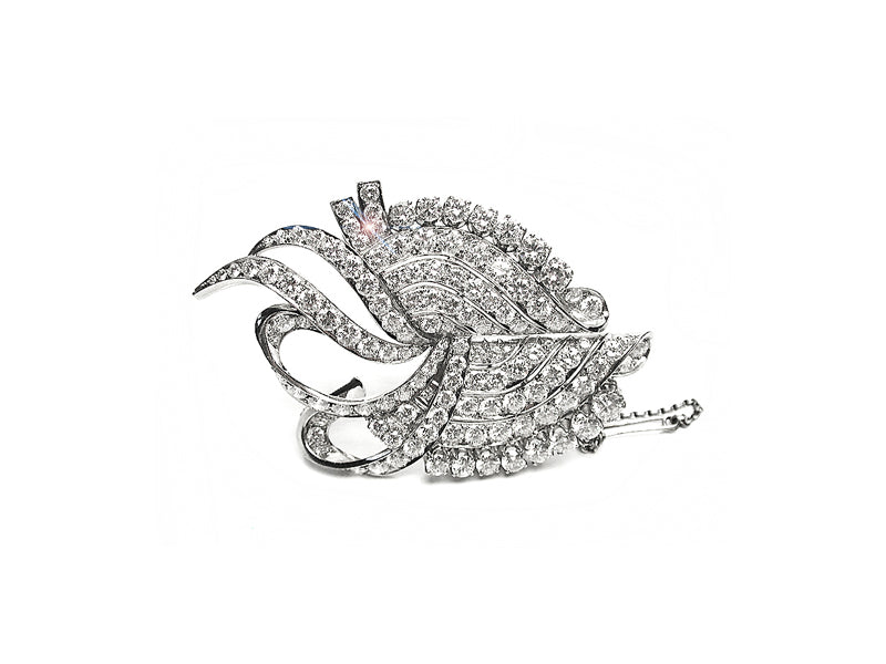 Vintage Brooch with Diamonds